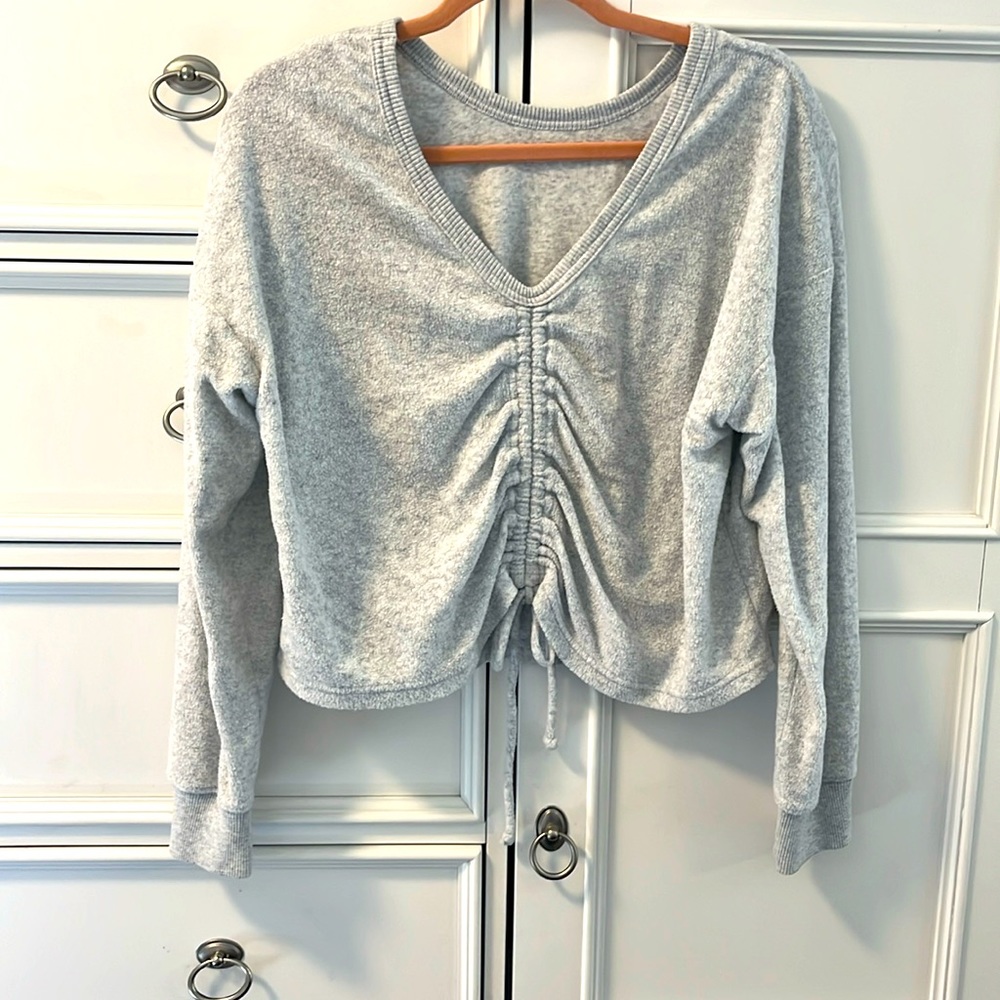 Aerie cropped terry shirt